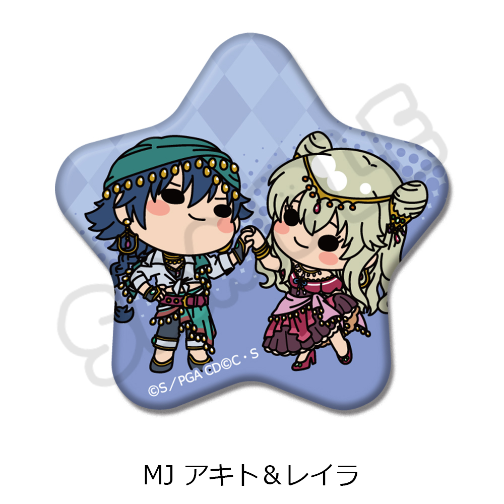 『コードギアス 亡国のアキト』星形缶バッジ MJ (アキト&レイラ) 画像 2 | AniSmile