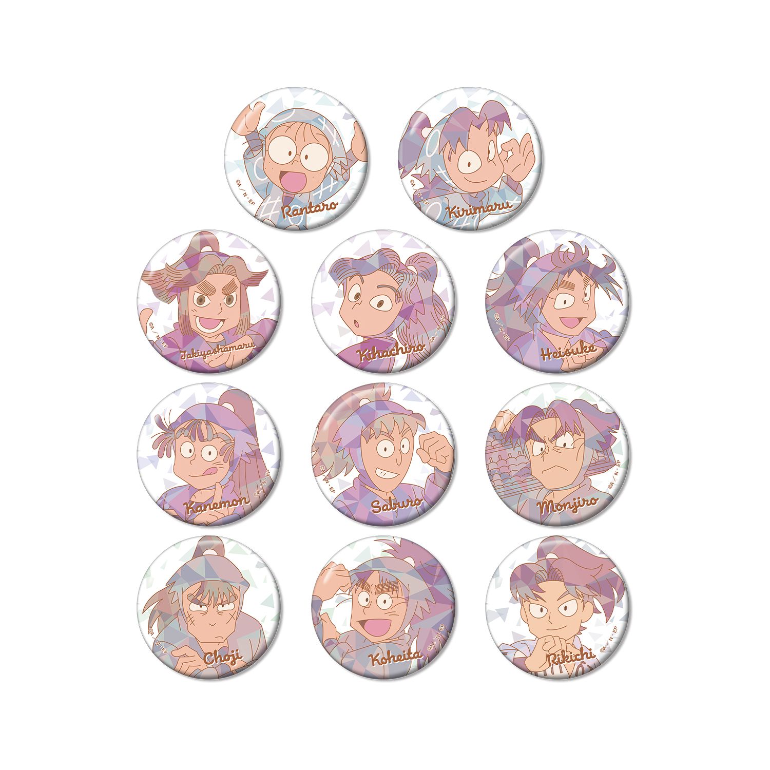 忍たま乱太郎 トレーディング プリズムパターン 缶バッジ ver.A(単位/単品) 画像 2 | AniSmile