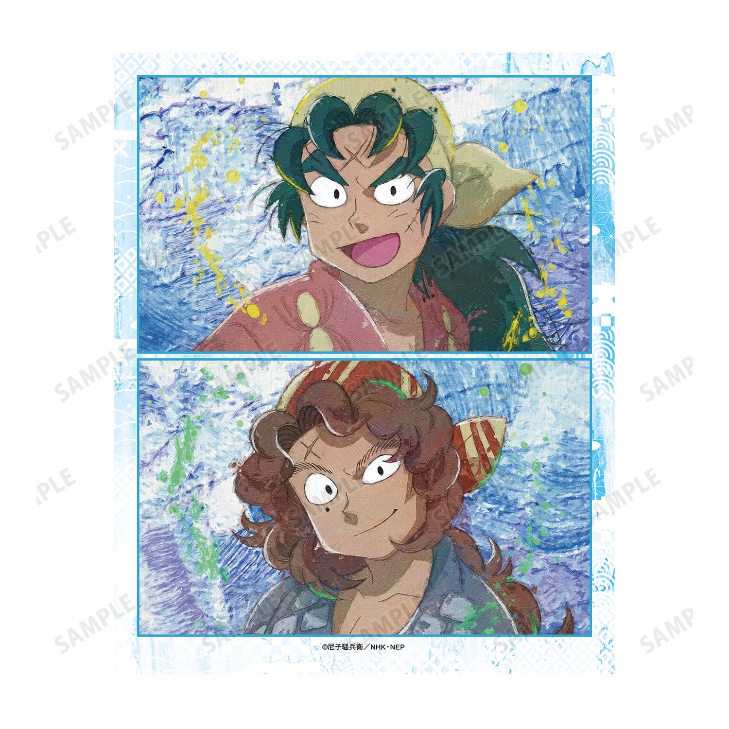 忍たま乱太郎 鬼蜘蛛丸&義丸 grunge CANVAS キャンバスボード 画像 3 | AniSmile