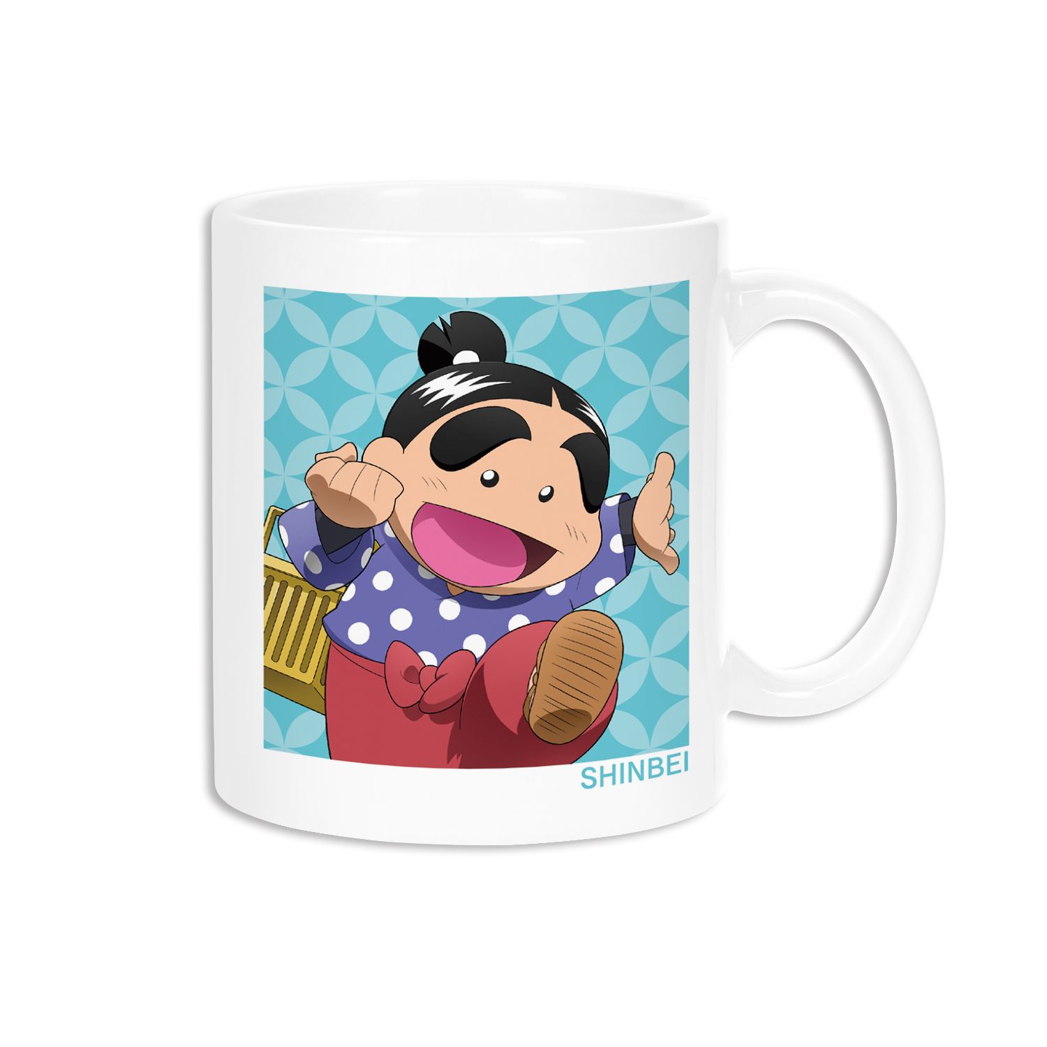 忍たま乱太郎 描き下ろしイラスト 福富しんべヱ みんなで商いver. マグカップ - 公式商品画像 | AniSmile