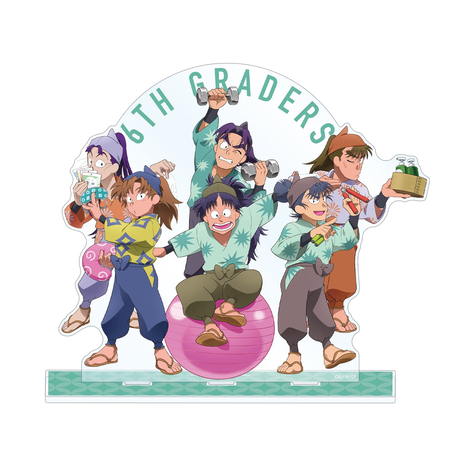 忍たま乱太郎 描き下ろしイラスト 6年生集合 みんなで商いver. BIGアクリルスタンド - 公式商品画像 | AniSmile