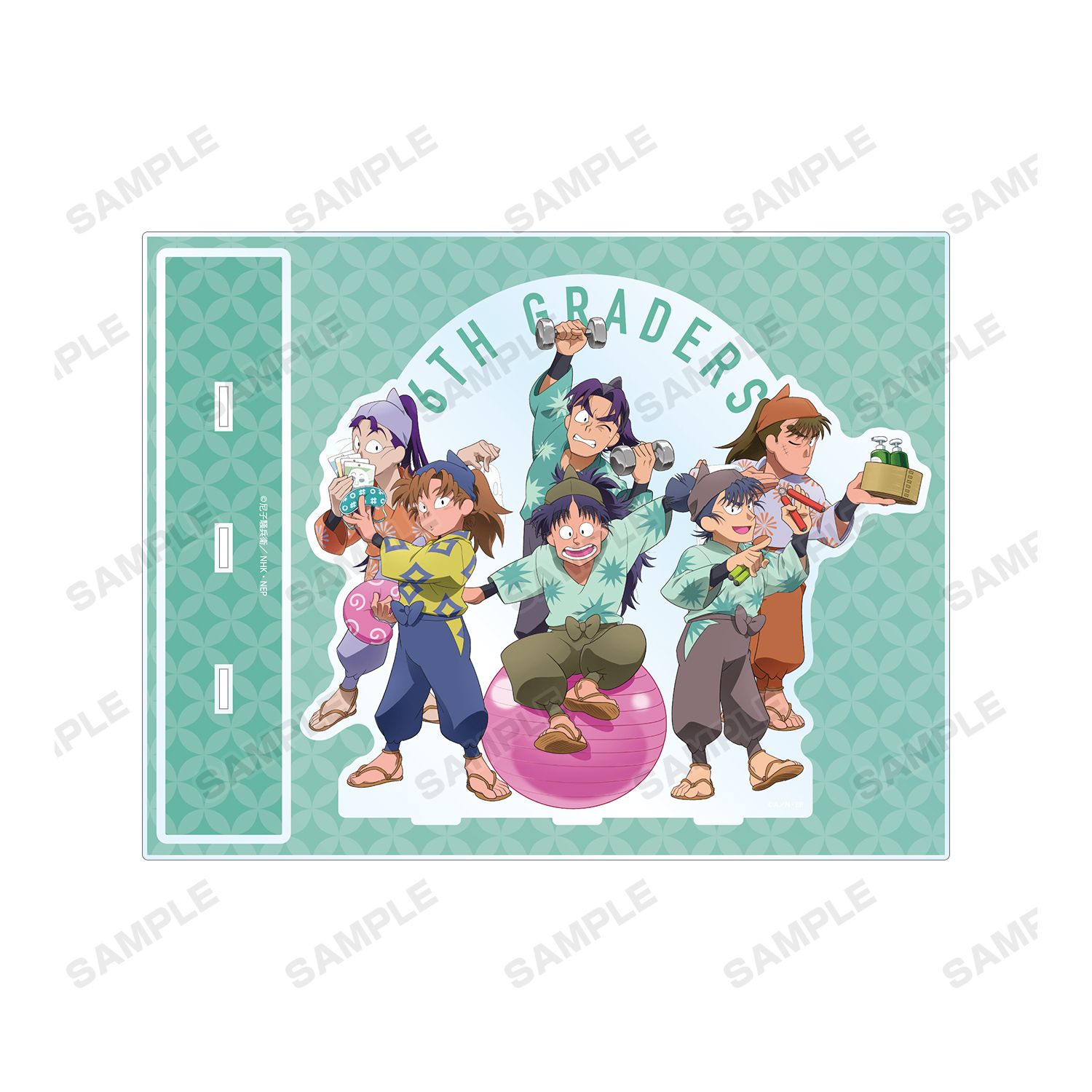 忍たま乱太郎 描き下ろしイラスト 6年生集合 みんなで商いver. BIGアクリルスタンド 画像 3 | AniSmile