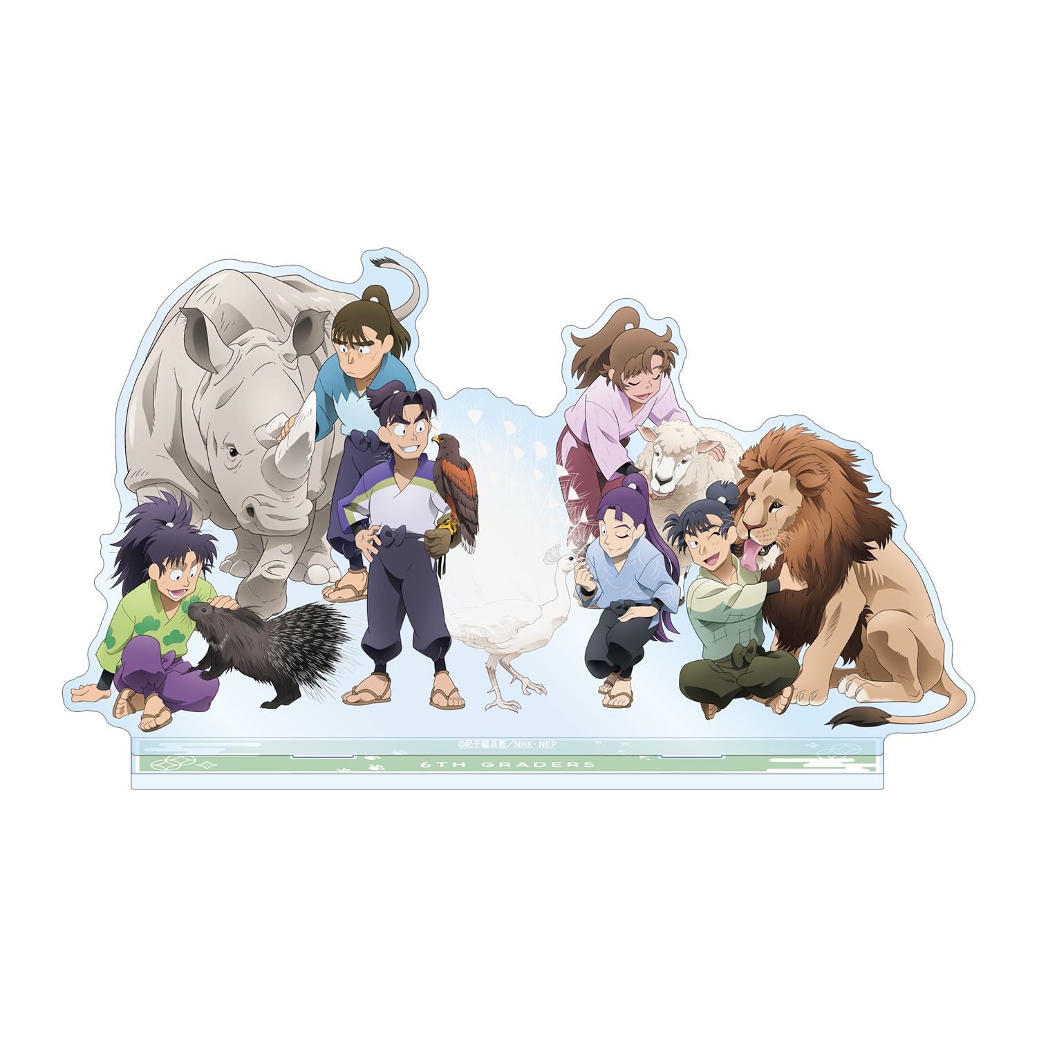 忍たま乱太郎 描き下ろし 六年生集合 みんなで飼育実習の段ver. BIGアクリルスタンド - 公式商品画像 | AniSmile
