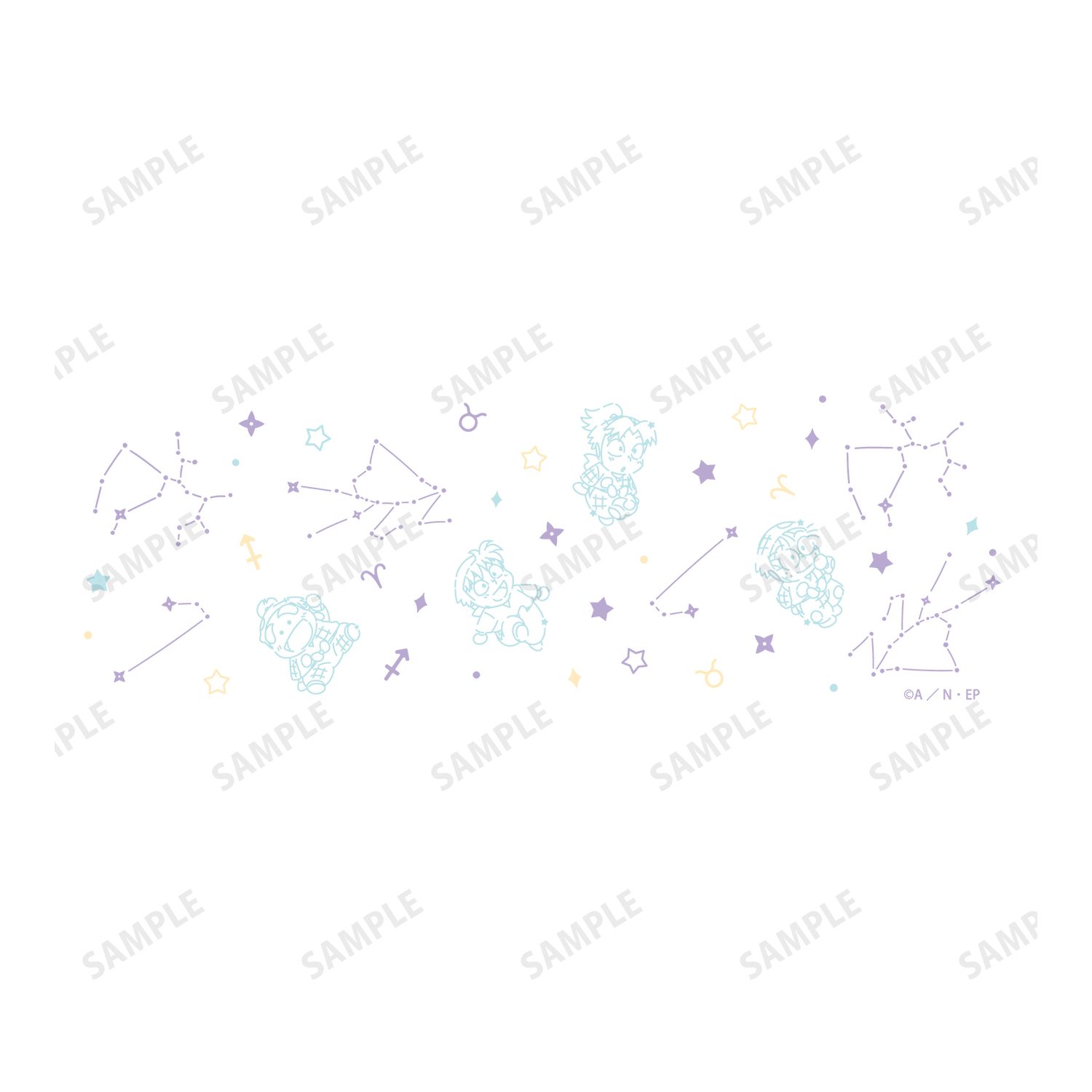 忍たま乱太郎 一年生集合 ar-Unity 星座柄 メガネケース 画像 4 | AniSmile