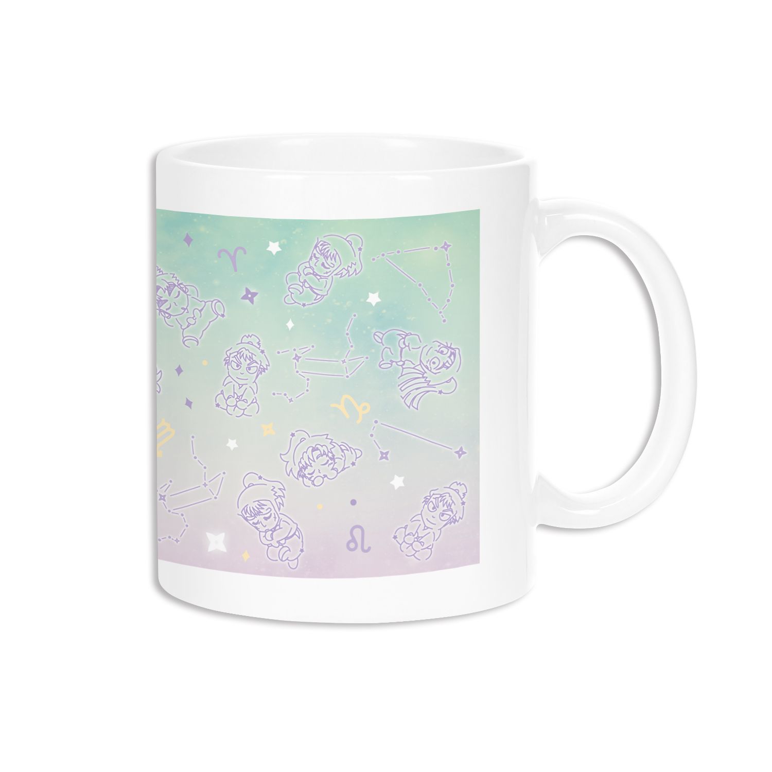 忍たま乱太郎 六年生集合 ar-Unity 星座柄 マグカップ 画像 3 | AniSmile