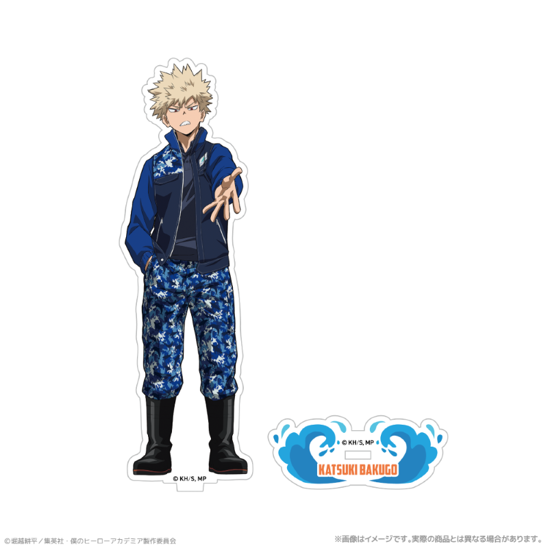 アニメ『僕のヒーローアカデミア』 描き下ろしアクリルスタンド_爆豪勝己 海の生きものたちと一緒にPLUS ULTRA - 公式商品画像 | AniSmile