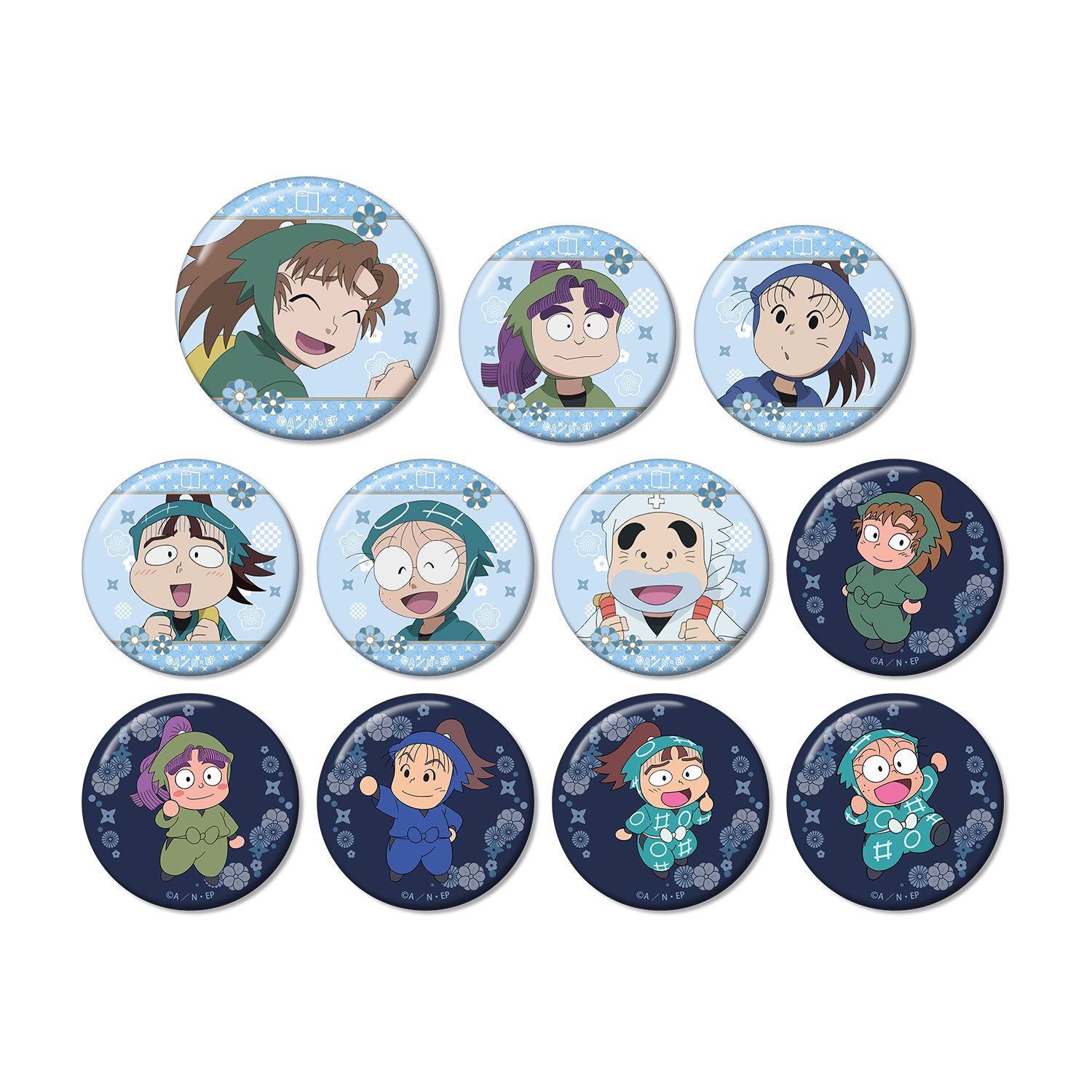 忍たま乱太郎 トレーディング缶バッジ 保健委員会ver.(単位/単品) 画像 2 | AniSmile