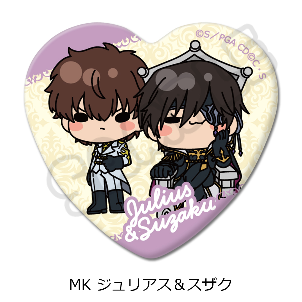 『コードギアス 亡国のアキト』ハート型缶バッジ MK (ジュリアス&スザク) 画像 4 | AniSmile