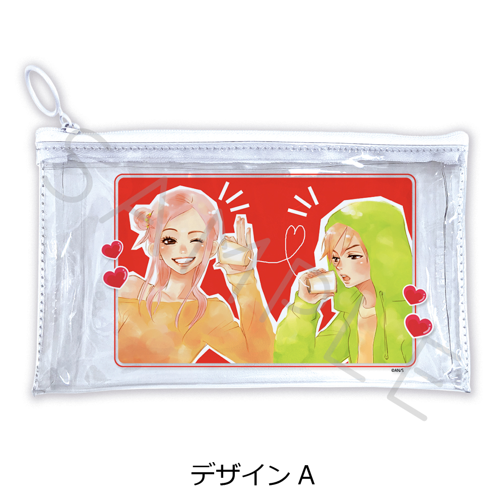 『ラブ★コン』フラットクリアポーチ デザインA 画像 3 | AniSmile