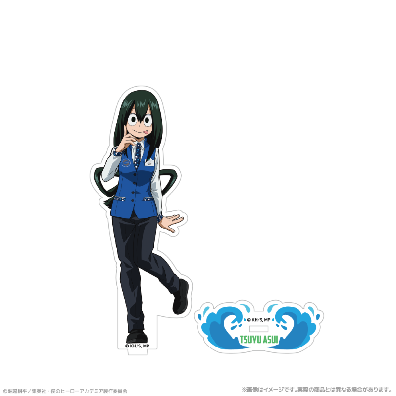 アニメ『僕のヒーローアカデミア』 描き下ろしアクリルスタンド_蛙吹梅雨 海の生きものたちと一緒にPLUS ULTRA - 公式商品画像 | AniSmile