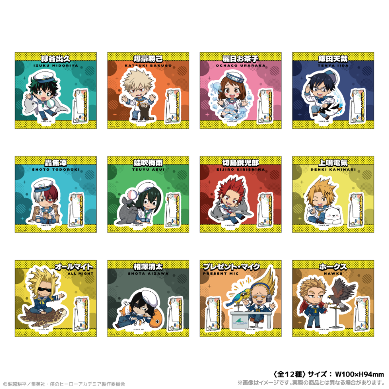 アニメ『僕のヒーローアカデミア』 ミニキャラアクリルスタンド_ホークス 海の生きものたちと一緒にPLUS ULTRA 画像 2 | AniSmile