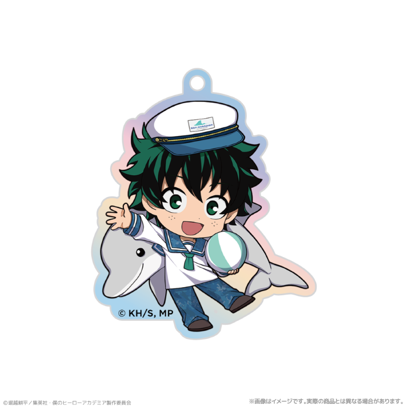 アニメ『僕のヒーローアカデミア』 オーロラアクリルキーホルダー_緑谷出久 海の生きものたちと一緒にPLUS ULTRA - 公式商品画像 | AniSmile