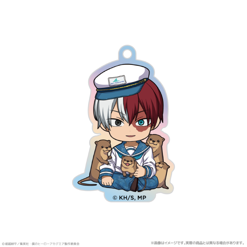 アニメ『僕のヒーローアカデミア』 オーロラアクリルキーホルダー_轟焦凍 海の生きものたちと一緒にPLUS ULTRA - 公式商品画像 | AniSmile