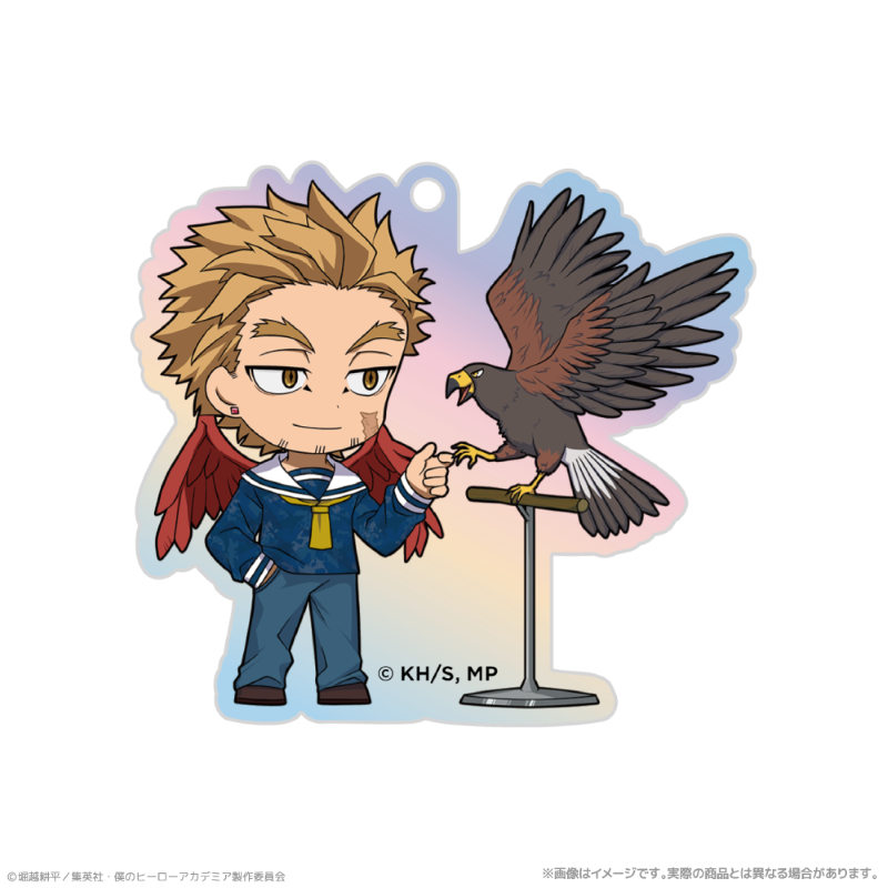 アニメ『僕のヒーローアカデミア』 オーロラアクリルキーホルダー_ホークス 海の生きものたちと一緒にPLUS ULTRA - 公式商品画像 | AniSmile