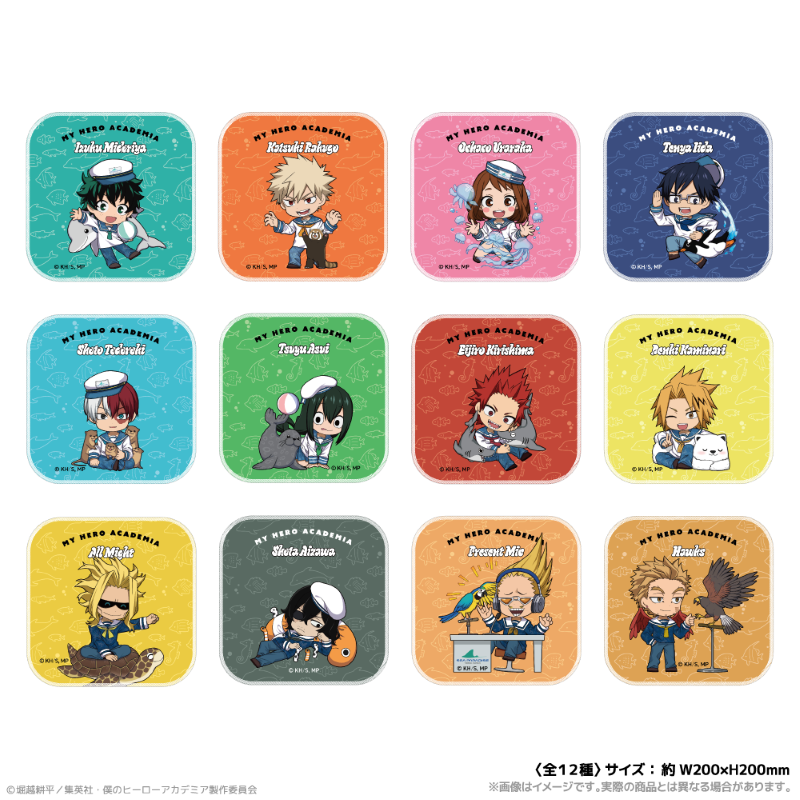 アニメ『僕のヒーローアカデミア』 ハンドタオル_緑谷出久 海の生きものたちと一緒にPLUS ULTRA 画像 2 | AniSmile