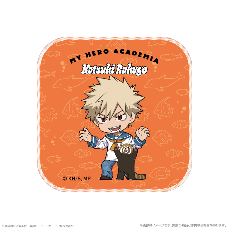 アニメ『僕のヒーローアカデミア』 ハンドタオル_爆豪勝己 海の生きものたちと一緒にPLUS ULTRA - 公式商品画像 | AniSmile