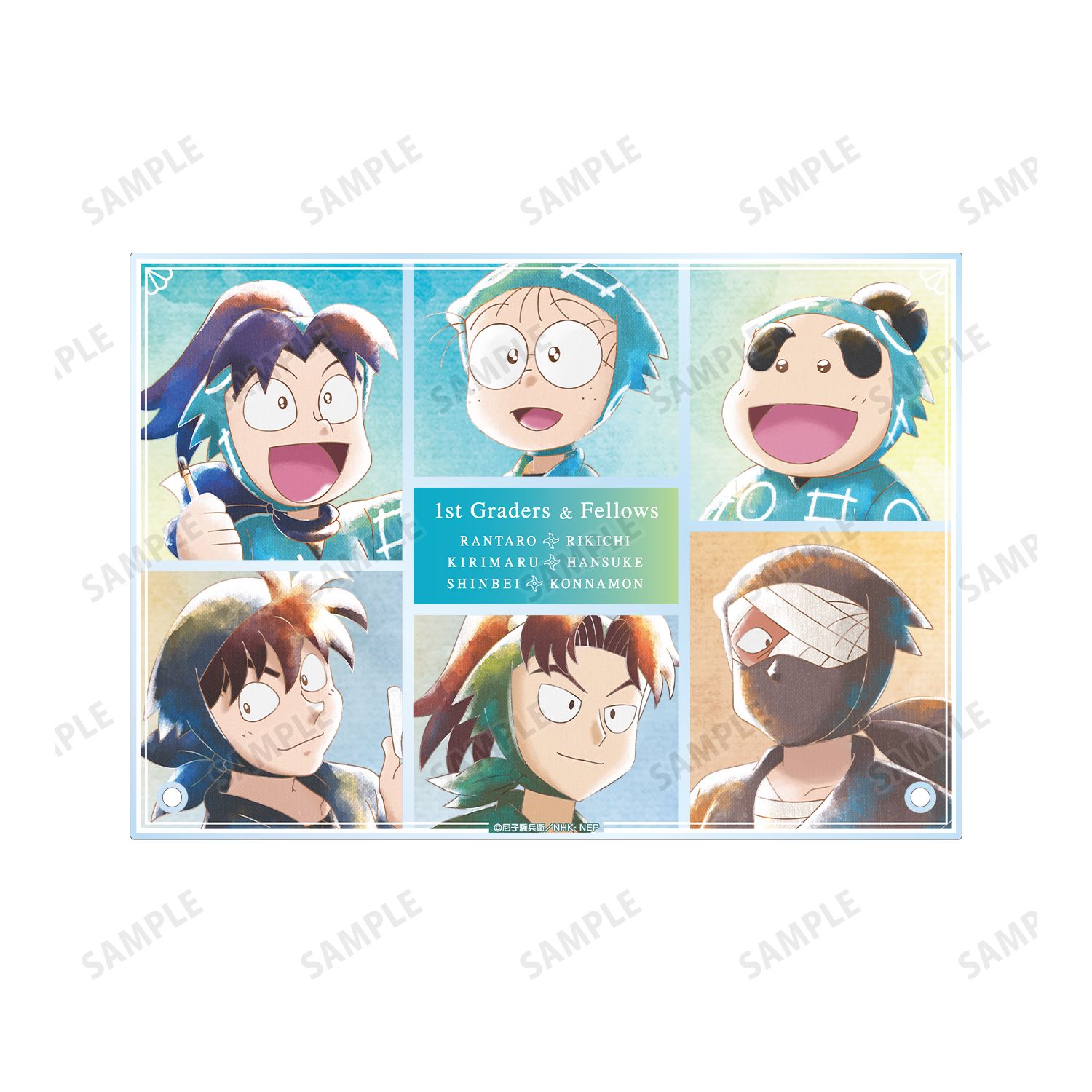 忍たま乱太郎 一年生となかまたち Ani-Art aqua label 第1弾 A5アクリルパネル 画像 5 | AniSmile