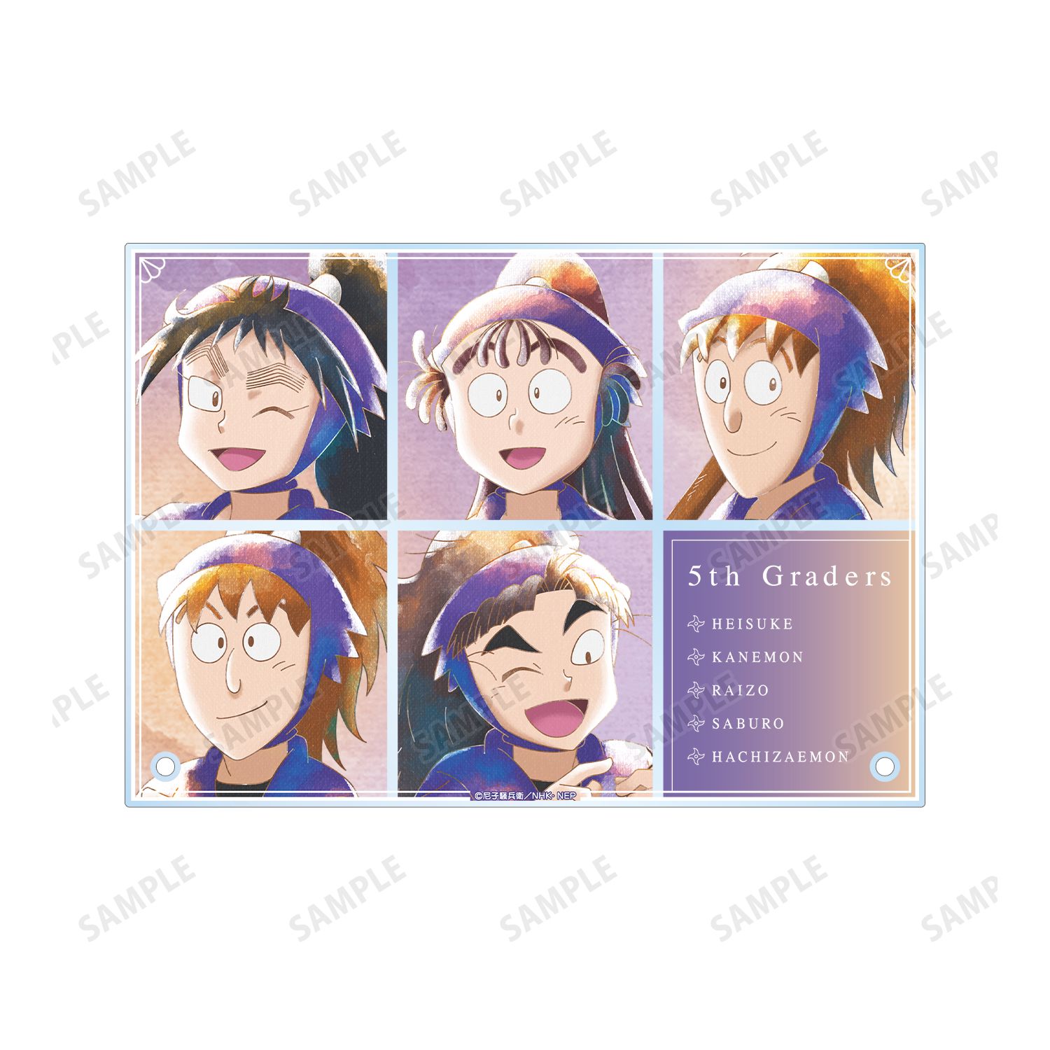 忍たま乱太郎 五年生 Ani-Art aqua label 第1弾 A5アクリルパネル 画像 5 | AniSmile