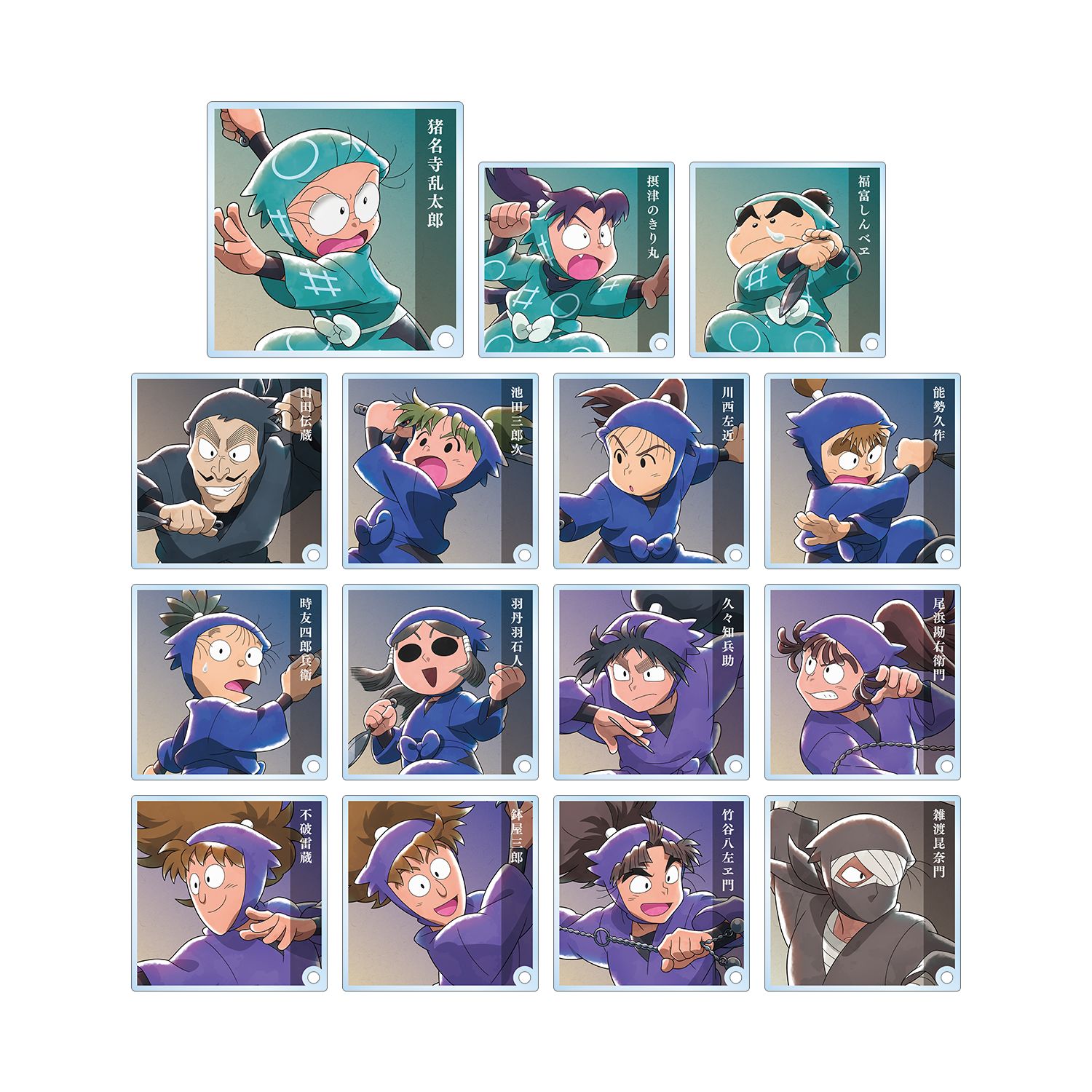 忍たま乱太郎 描き下ろしイラスト みんなで鍛練の段ver. トレーディングアクリルスタンドパネル(単位/単品) - 公式商品画像 | AniSmile