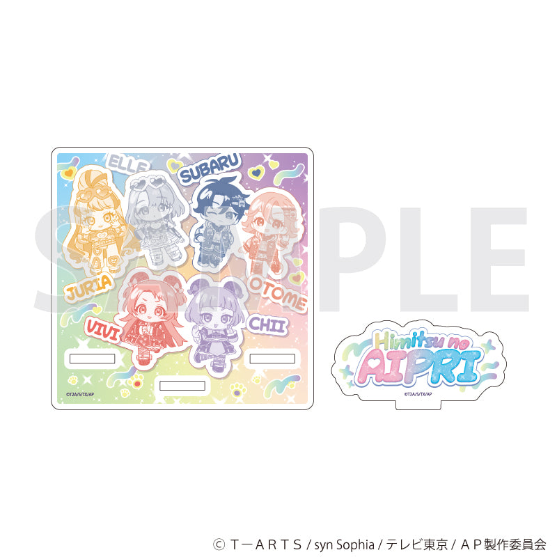 アクリルコースタースタンド「ひみつのアイプリ」02/デザインB デュオコーデver.(ミニキャライラスト) - 公式商品画像 | AniSmile