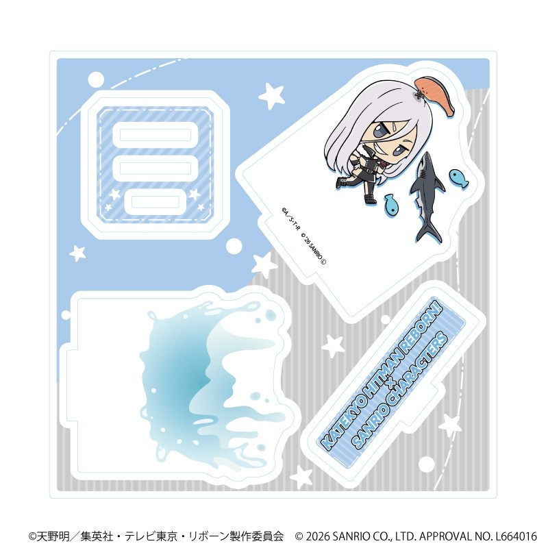 アクリルスタンドプレート「家庭教師ヒットマンREBORN!×SANRIO CHARACTERS」08/スクアーロ×KIRIMIちゃん.(コラボイラスト) - 公式商品画像 | AniSmile