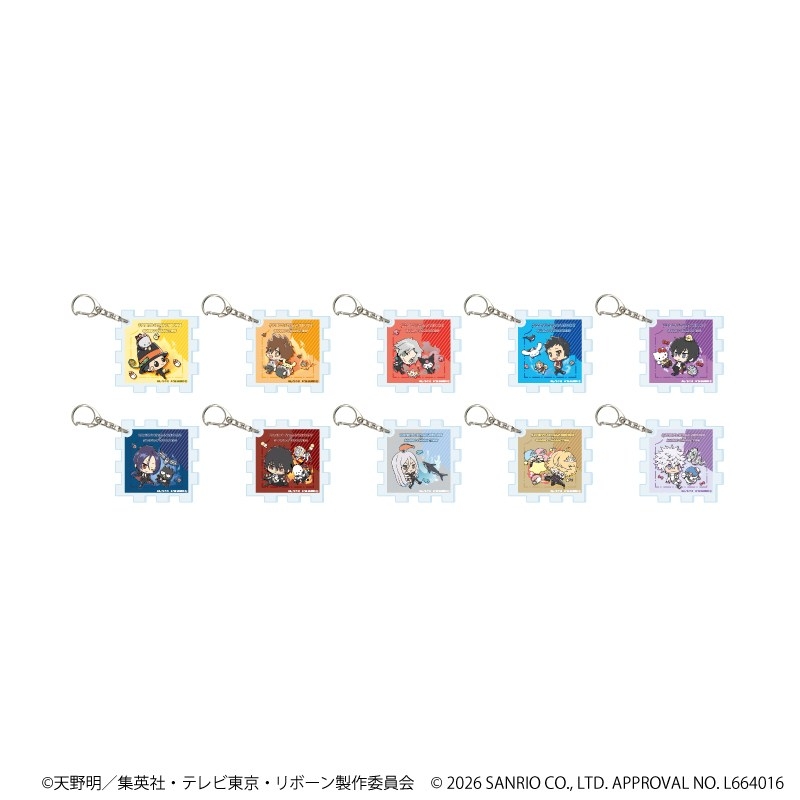 アクリルキューブキーホルダー「家庭教師ヒットマンREBORN!×SANRIO CHARACTERS」01/ブラインド(全10種)(コラボイラスト) - 公式商品画像 | AniSmile