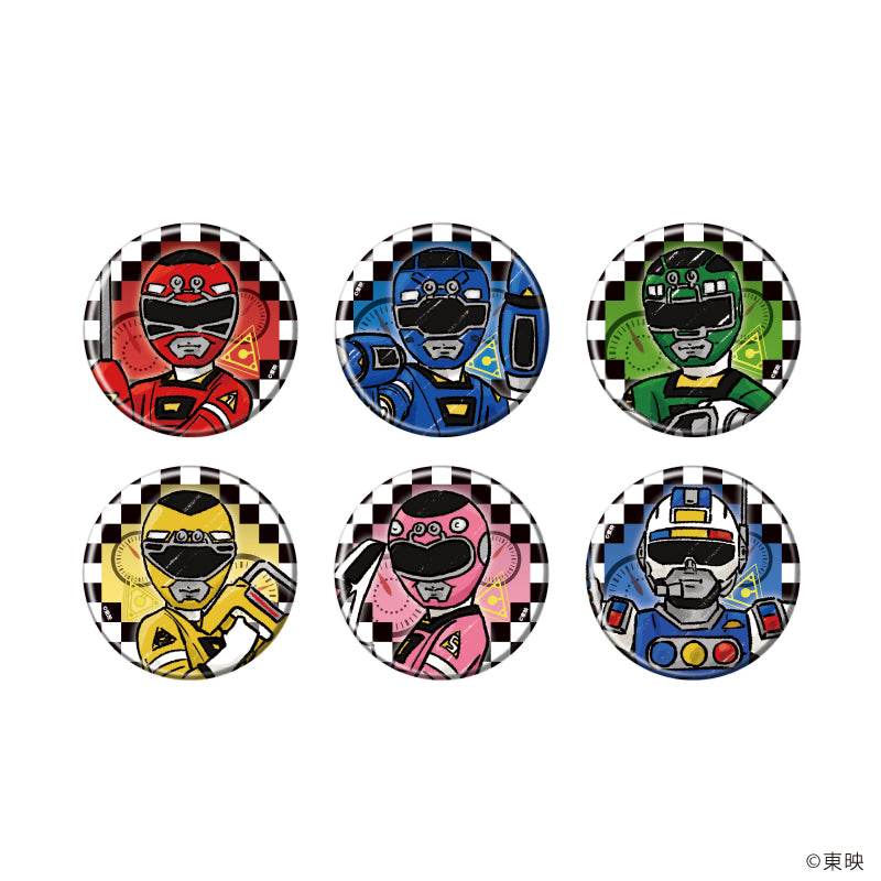 缶バッジ「激走戦隊カーレンジャー」01/ブラインド(全6種)(グラフアートイラスト) - 公式商品画像 | AniSmile