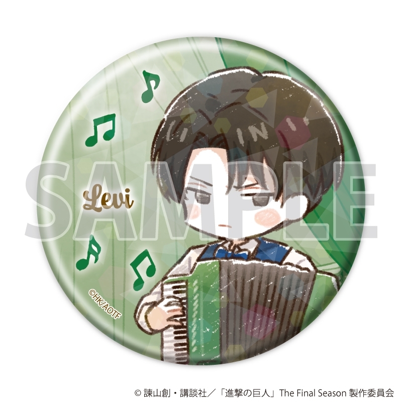 ホログラム缶バッジ(57mm)「TVアニメ『進撃の巨人』」02/ジャズver. Bセット ブラインド(全6種)(グラフアートイラスト) 画像 2 | AniSmile