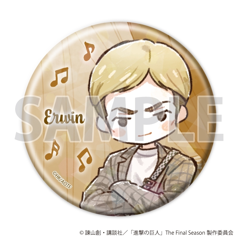 ホログラム缶バッジ(57mm)「TVアニメ『進撃の巨人』」02/ジャズver. Bセット ブラインド(全6種)(グラフアートイラスト) 画像 3 | AniSmile