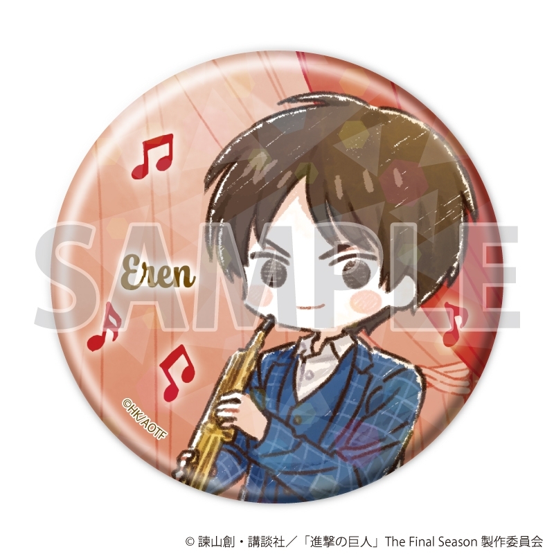 ホログラム缶バッジ(57mm)「TVアニメ『進撃の巨人』」01/ジャズver. Aセット ブラインド(全7種)(グラフアートイラスト) 画像 2 | AniSmile