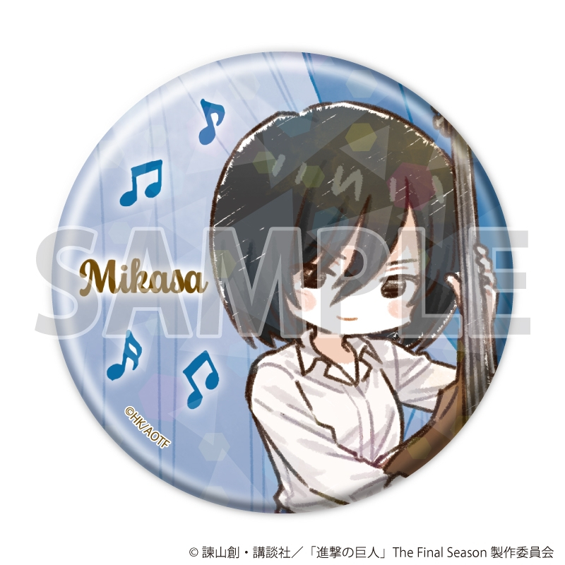 ホログラム缶バッジ(57mm)「TVアニメ『進撃の巨人』」01/ジャズver. Aセット ブラインド(全7種)(グラフアートイラスト) 画像 3 | AniSmile