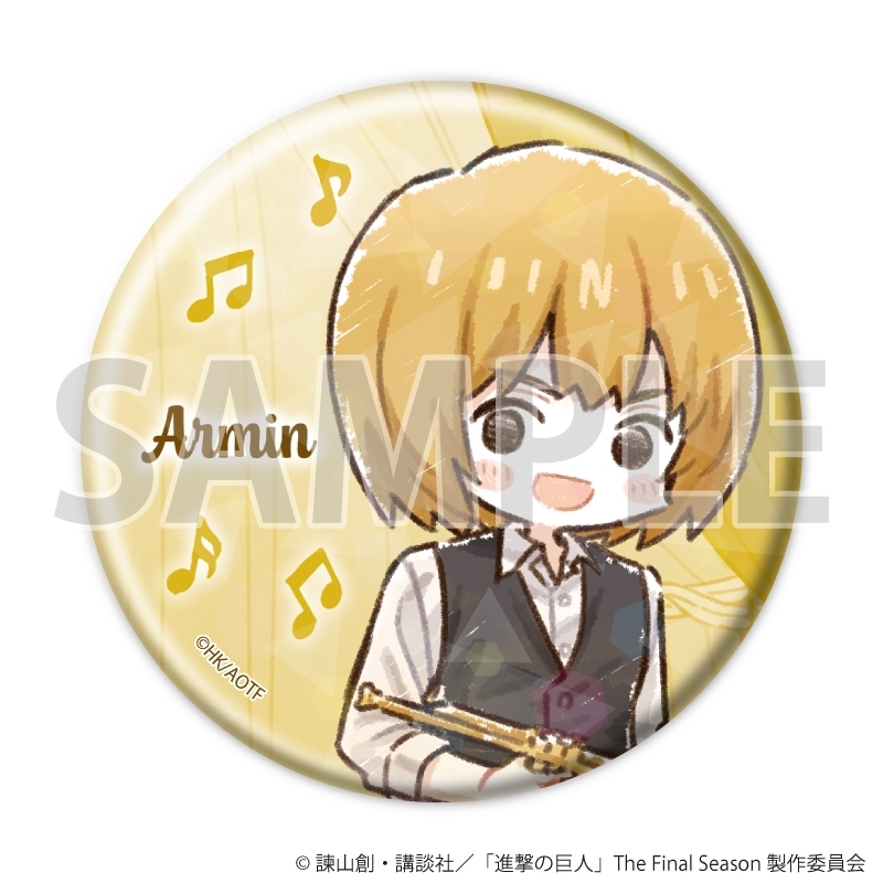 ホログラム缶バッジ(57mm)「TVアニメ『進撃の巨人』」01/ジャズver. Aセット ブラインド(全7種)(グラフアートイラスト) 画像 4 | AniSmile