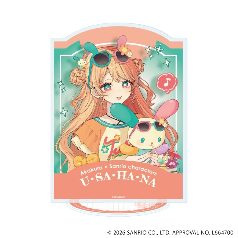 アクリルスタンド「赤倉×サンリオキャラクターズ」56/ウサハナ(コラボイラスト) - 公式商品画像 | AniSmile