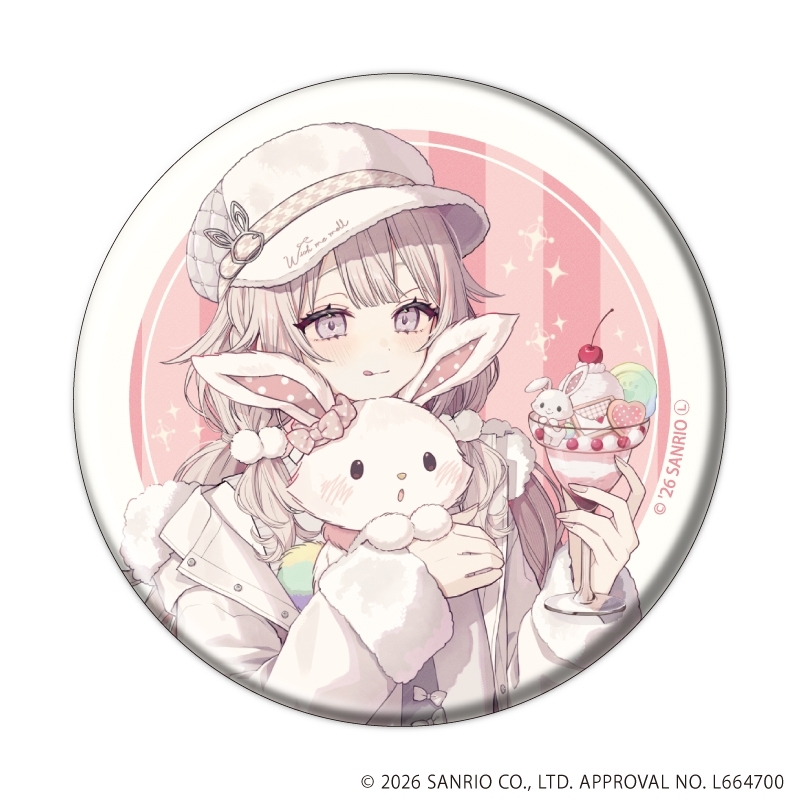 缶バッジ「赤倉×サンリオキャラクターズ」06/ブラインド(全6種)(コラボイラスト) 画像 4 | AniSmile