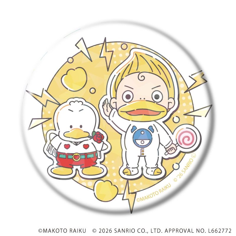 ホログラム缶バッジ(57mm)「金色のガッシュ!!×サンリオキャラクターズ」02/vol.02ブラインド(全5種)(コラボイラスト) 画像 2 | AniSmile