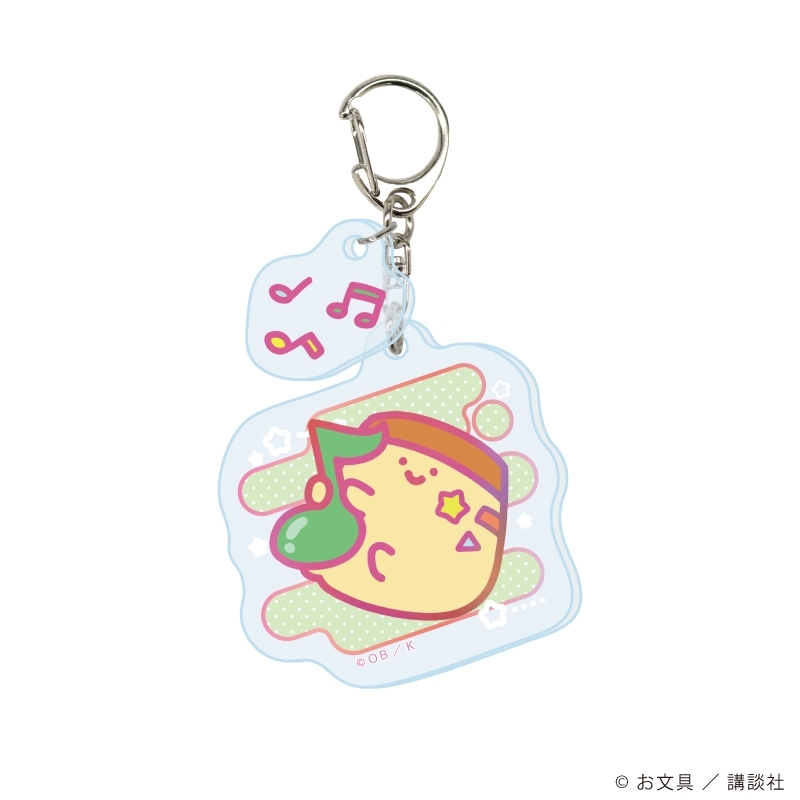 パーツ付きアクリルキーホルダー「お文具といっしょ」03/パステルポップver. ブラインド(全6種)(描き下ろしイラスト) 画像 3 | AniSmile