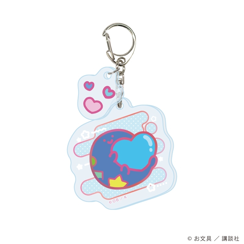パーツ付きアクリルキーホルダー「お文具といっしょ」03/パステルポップver. ブラインド(全6種)(描き下ろしイラスト) 画像 4 | AniSmile