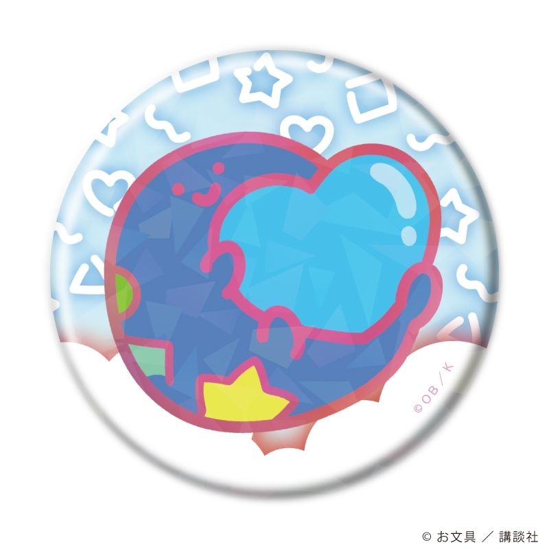 ホログラム缶バッジ(57mm)「お文具といっしょ」02/パステルポップver. ブラインド(全6種)(描き下ろしイラスト) 画像 4 | AniSmile