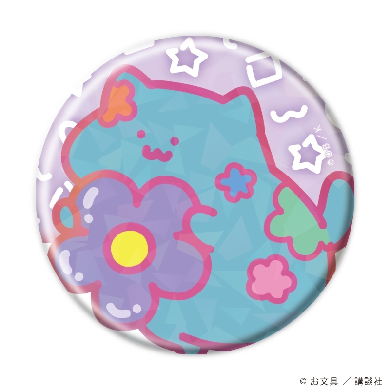 ホログラム缶バッジ(57mm)「お文具といっしょ」02/パステルポップver. ブラインド(全6種)(描き下ろしイラスト) 画像 5 | AniSmile