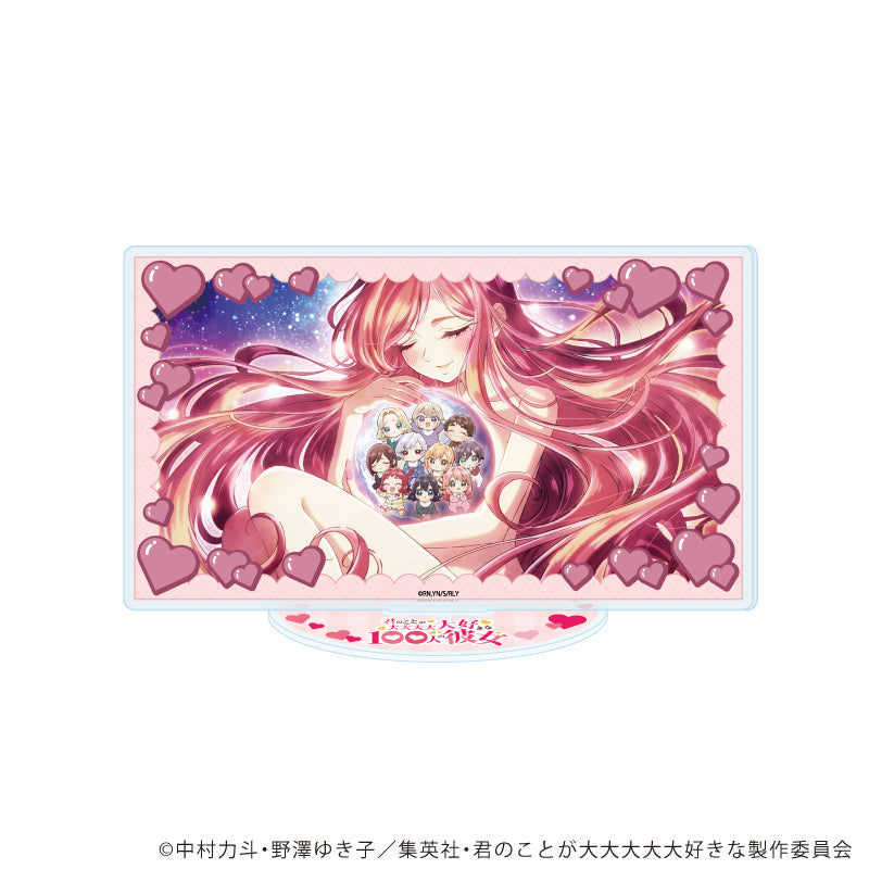 アクリルスタンド「君のことが大大大大大好きな100人の彼女」04/場面写D(場面写イラスト) - 公式商品画像 | AniSmile