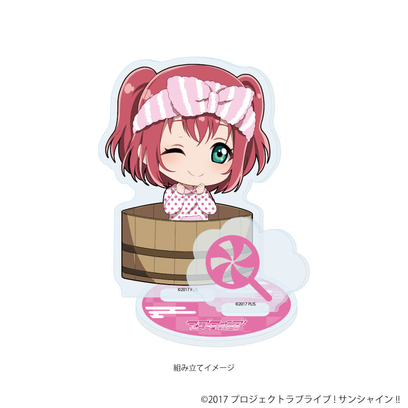 アクリルスタンドプレート「ラブライブ!サンシャイン!!」18/銭湯ver. 黒澤 ルビィ(ミニキャライラスト) 画像 2 | AniSmile