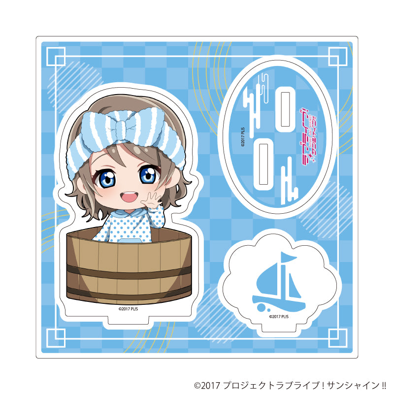 アクリルスタンドプレート「ラブライブ!サンシャイン!!」14/銭湯ver. 渡辺 曜(ミニキャライラスト) - 公式商品画像 | AniSmile