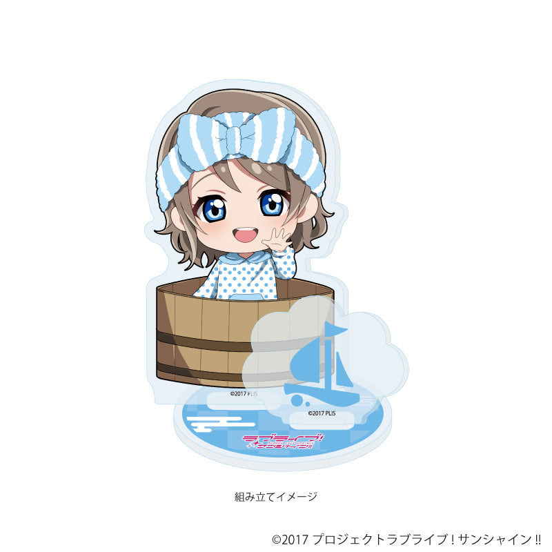アクリルスタンドプレート「ラブライブ!サンシャイン!!」14/銭湯ver. 渡辺 曜(ミニキャライラスト) 画像 2 | AniSmile