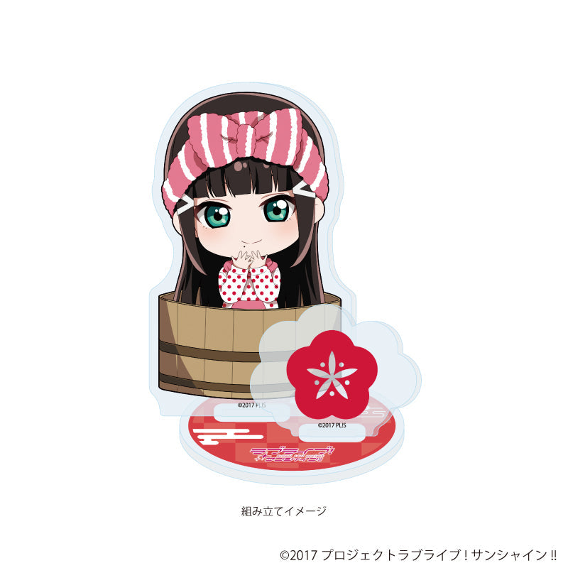 アクリルスタンドプレート「ラブライブ!サンシャイン!!」13/銭湯ver. 黒澤 ダイヤ(ミニキャライラスト) 画像 2 | AniSmile