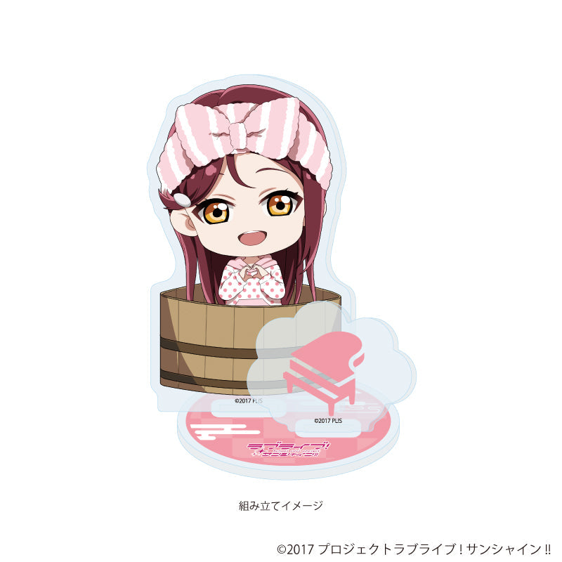 アクリルスタンドプレート「ラブライブ!サンシャイン!!」11/銭湯ver. 桜内 梨子(ミニキャライラスト) 画像 2 | AniSmile