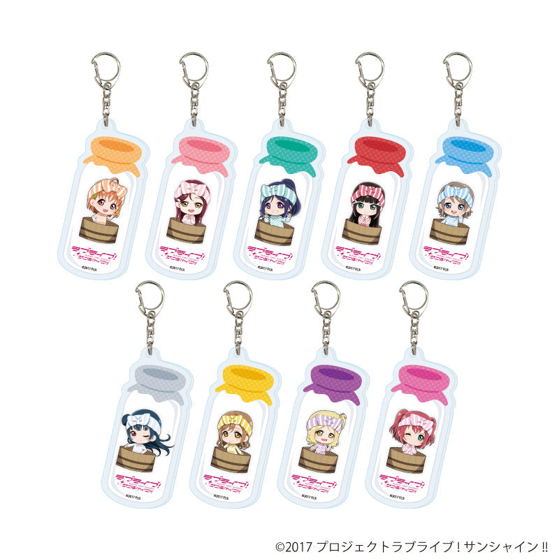 アクリルキーホルダー「ラブライブ!サンシャイン!!」04/銭湯ver. トレーディング(全9種)(ミニキャライラスト) - 公式商品画像 | AniSmile