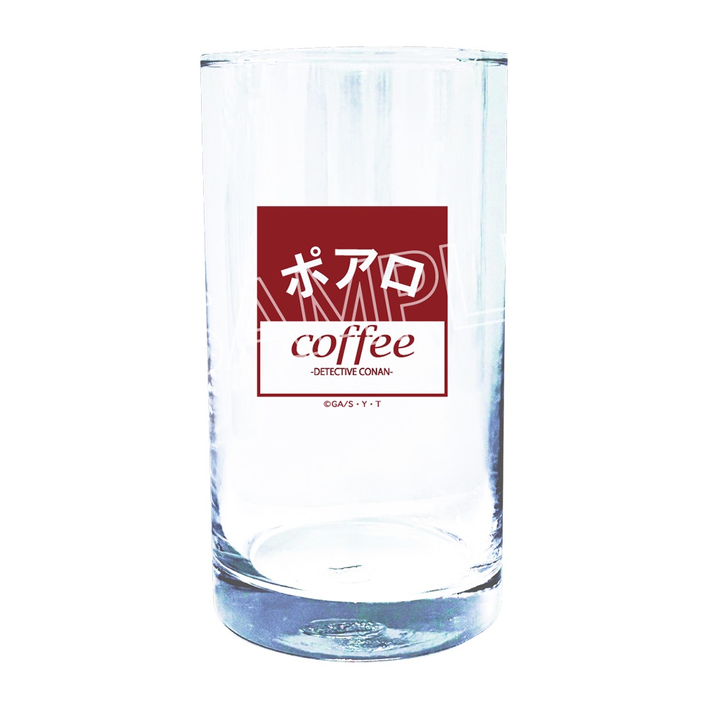名探偵コナン 喫茶ポアロシリーズ グラス 看板ロゴ - 公式商品画像 | AniSmile