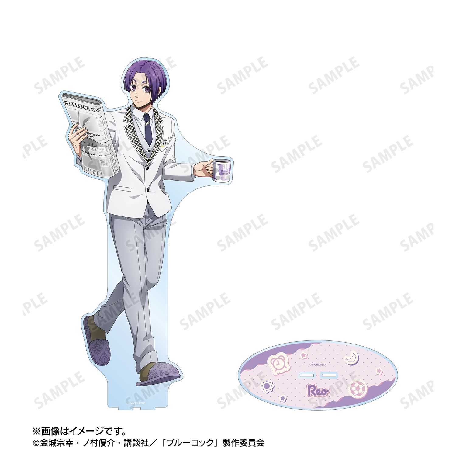 TVアニメ『ブルーロック』 描き下ろし 御影 玲王 モーニングルーティンver. 超特大アクリルスタンド 画像 3 | AniSmile