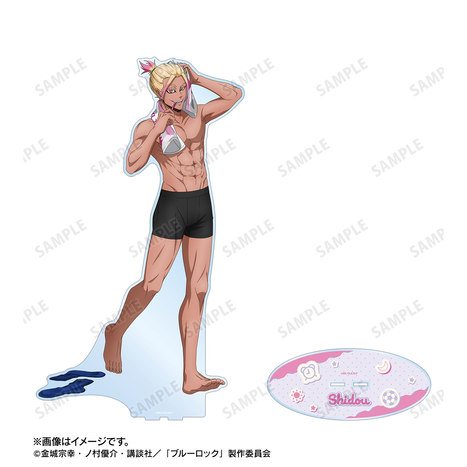 TVアニメ『ブルーロック』 描き下ろし 士道 龍聖 モーニングルーティンver. 超特大アクリルスタンド 画像 3 | AniSmile