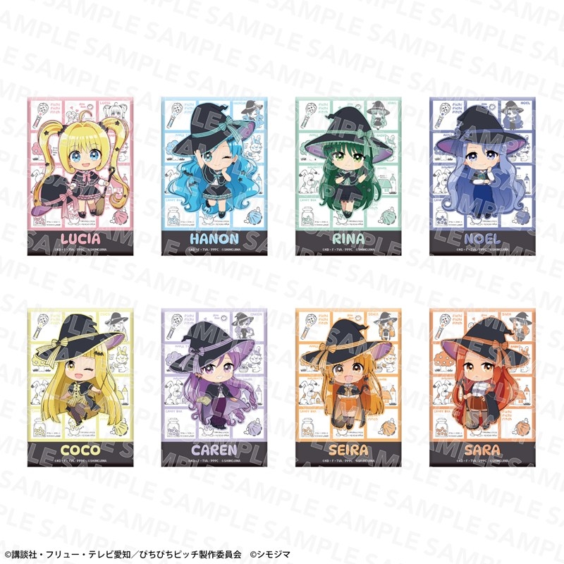 『マーメイドメロディー ぴちぴちピッチ』スクエア缶バッジコレクション シモジマコラボver. PACK - 公式商品画像 | AniSmile